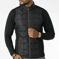 Veste Zippée Sans Manches BLC22K16 Noir de Black Needle -Black Needle Soldes black needle 343324 BLC22K16 BLACK 20221014T151605 03