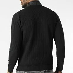 Veste Zippée Sans Manches BLC22K16 Noir de Black Needle -Black Needle Soldes black needle 343324 BLC22K16 BLACK 20221014T151606 04