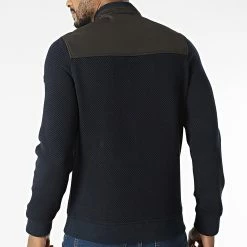 Veste Zippée BLC22K04 Bleu Marine Marron Foncé de Black Needle -Black Needle Soldes black needle 343353 BLC22K04 CAFFE 20221014T151027 04