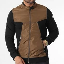 Veste Zippée BLC22K04 Noir Camel de Black Needle -Black Needle Soldes black needle 343355 BLC22K04 BRIQUE 20221013T155507 03