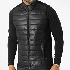 Veste Zippée Sans Manches BLC22K05 Noir de Black Needle