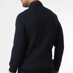 Veste Zippée BLC22K09 Bleu Marine Marron de Black Needle -Black Needle Soldes black needle 343359 BLC22K09 BRIQUE 20221013T154512 04