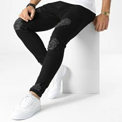 Jean Skinny 3039 Noir de Black Needle -Black Needle Soldes black needle 343390 DHZ 3039 62 20221027T154645 03