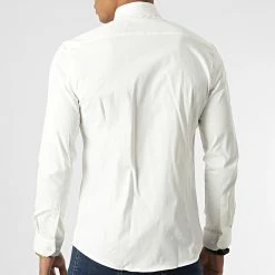 Chemise Manches Longues Y3687 Blanc de Black Needle -Black Needle Soldes black needle 348544 Y3687 ECRU 20221128T141450 04