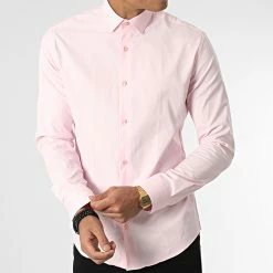 Chemise Manches Longues Y3687 Rose de Black Needle -Black Needle Soldes black needle 348545 Y3687 PINK 20221128T141741 03