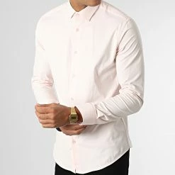 Chemise Manches Longues Y3687 Rose de Black Needle -Black Needle Soldes black needle 348546 Y3687 LT PINK 20221129T151113 03