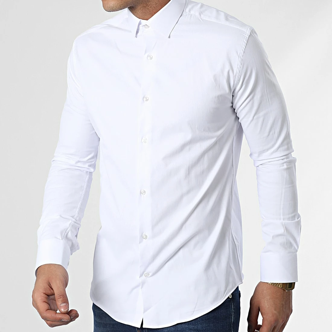 Chemise Manches Longues Y3687 Blanc de Black Needle 3 Chemise Manches Longues Y3687 Blanc de Black Needle
