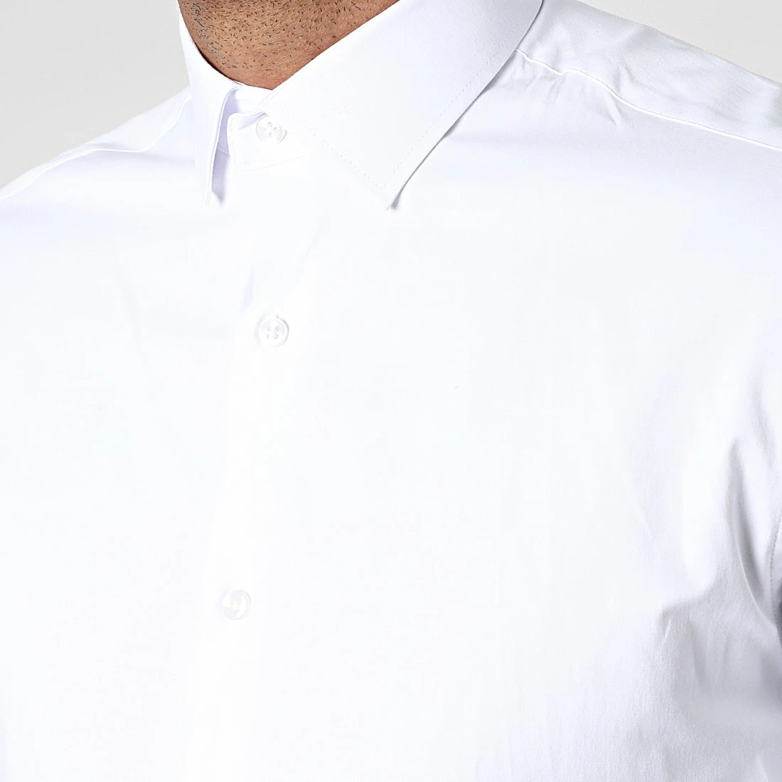 Chemise Manches Longues Y3687 Blanc de Black Needle 4 Chemise Manches Longues Y3687 Blanc de Black Needle – Image 2