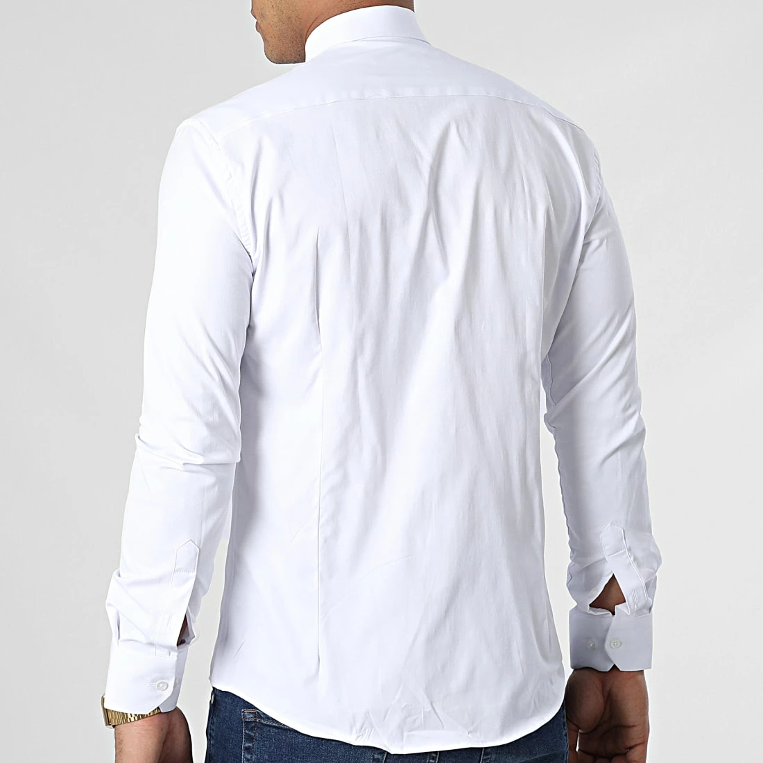 Chemise Manches Longues Y3687 Blanc de Black Needle 6 Chemise Manches Longues Y3687 Blanc de Black Needle – Image 4