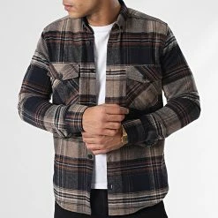 Surchemise Carreaux Y3688 Marron de Black Needle -Black Needle Soldes black needle 348552 Y3688 03 20221128T141954 03