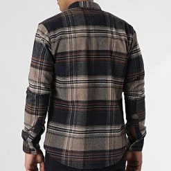 Surchemise Carreaux Y3688 Marron de Black Needle -Black Needle Soldes black needle 348552 Y3688 03 20221128T141955 04