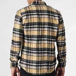 Surchemise Carreaux Y3688 Noir Jaune de Black Needle -Black Needle Soldes black needle 348576 Y3688 06 20221128T141608 04