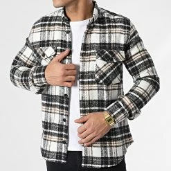 Surchemise Carreaux Y3688 Noir Blanc de Black Needle