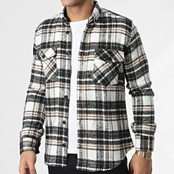 Surchemise Carreaux Y3688 Noir Blanc de Black Needle -Black Needle Soldes black needle 348580 Y3688 11 20221128T141652 03