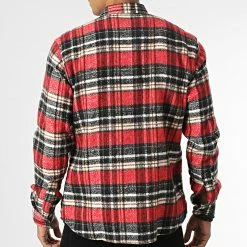 Surchemise Carreaux Y3688 Rouge de Black Needle 9 Surchemise Carreaux Y3688 Rouge de Black Needle -Black Needle Soldes black needle 348612 Y3688 08 20221129T150626 04