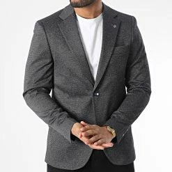 Veste Blazer 20559 Noir Chiné de Black Needle -Black Needle Soldes black needle 348667 X 20559 1 20221123T161353 03