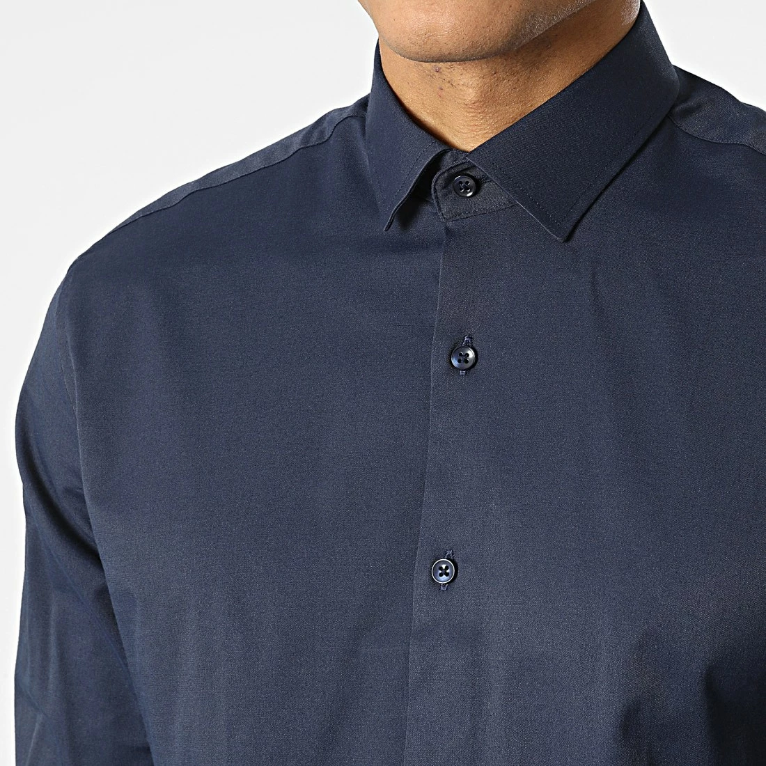 Chemise Manches Longues Y3687 Bleu Marine de Black Needle 4 Chemise Manches Longues Y3687 Bleu Marine de Black Needle – Image 2