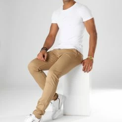 Pantalon Chino 1012 Camel Clair de Black Needle -Black Needle Soldes classic series 156694 1012 CAMEL 20181001T155230 03