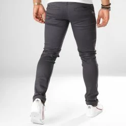 Pantalon Chino 1012 Gris Anthracite de Black Needle -Black Needle Soldes classic series 156696 1012 ANTHRACITE 20181001T155125 05