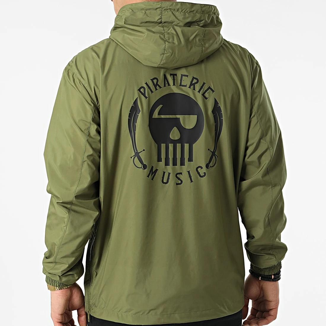 Coupe-Vent Piraterie Music Vert Kaki Noir 3 Coupe-Vent Piraterie Music Vert Kaki Noir
