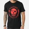 Tee Shirt Piraterie Music Noir Rouge 1 Tee Shirt Piraterie Music Noir Rouge -Black Needle Soldes la piraterie 297790 PIRAT TS PIRATERIEMUSIC NOIROU 20220104T164522 01
