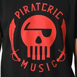 Tee Shirt Piraterie Music Noir Rouge 7 Tee Shirt Piraterie Music Noir Rouge -Black Needle Soldes la piraterie 297790 PIRAT TS PIRATERIEMUSIC NOIROU 20220104T164523 02