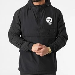 Coupe-Vent Piraterie Music Noir Blanc -Black Needle Soldes la piraterie 297796 PIRAT CPV PIRATERIEMUSIC NOIBLC 20220104T164253 03