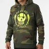 Sweat Capuche Camouflage Logo Vert Kaki Jaune Fluo de Piraterie Music -Black Needle Soldes la piraterie 316402 PIRAT SWCP LOGO CAMOJAUFLUO 20220512T115348 01