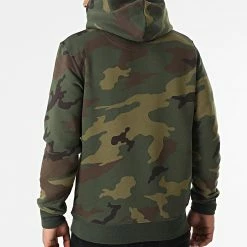 Sweat Capuche Camouflage Logo Vert Kaki Jaune Fluo de Piraterie Music -Black Needle Soldes la piraterie 316402 PIRAT SWCP LOGO CAMOJAUFLUO 20220512T115401 04