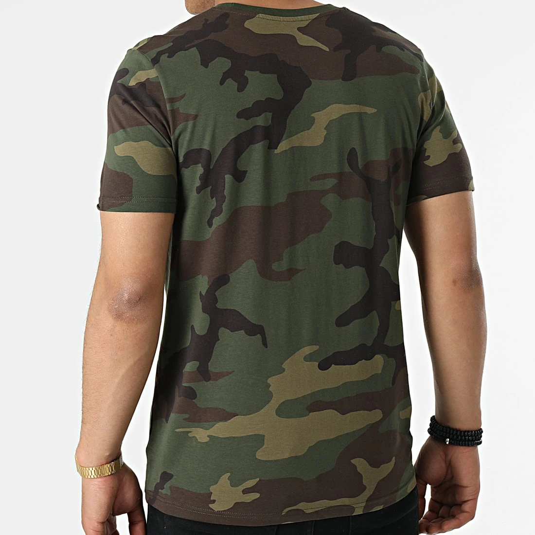 Tee Shirt Camouflage Logo Vert Kaki Jaune Fluo de Piraterie Music 6 Tee Shirt Camouflage Logo Vert Kaki Jaune Fluo de Piraterie Music – Image 4