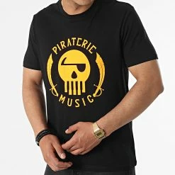 Tee Shirt Logo Noir Orange Fluo de Piraterie Music 8 Tee Shirt Logo Noir Orange Fluo de Piraterie Music -Black Needle Soldes la piraterie 316415 PIRAT TS LOGO NOIORAFLUO 20220512T115111 03