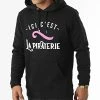 Sweat Capuche Ici C'est La Piraterie Noir -Black Needle Soldes la piraterie 319273 PIRAT SWCP ICICEST NOI 20220525T150454 01