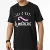 Tee Shirt Ici C'est La Piraterie Noir -Black Needle Soldes la piraterie 319278 PIRAT TS ICICEST NOI 20220525T150545 01