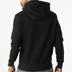 Sweat Capuche Sword 6849 Noir Jaune Fluo de La Piraterie -Black Needle Soldes la piraterie 319830 6849 BLACK FLUO 20220518T145552 04