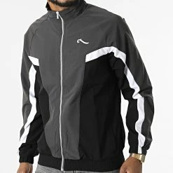 Veste Zippée Sword 6340 Noir Gris de La Piraterie