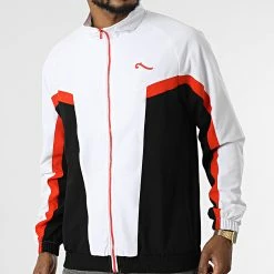 Veste Zippée Sword 6340 Blanc Noir Rouge de La Piraterie