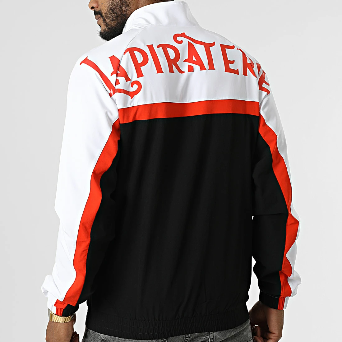 Veste Zippée Sword 6340 Blanc Noir Rouge de La Piraterie 6 Veste Zippée Sword 6340 Blanc Noir Rouge de La Piraterie – Image 4