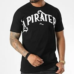 Tee Shirt Over 9060 Noir de La Piraterie -Black Needle Soldes la piraterie 328111 9060 NOIR 20220715T154544 03
