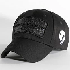 Casquette Large Logo Glitter Noir de Piraterie Music