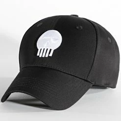 Casquette Skull Noir Blanc de Piraterie Music