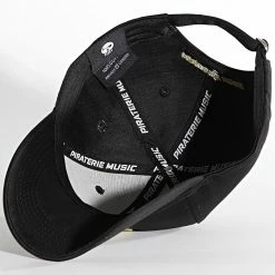 Casquette Skull Noir Doré de Piraterie Music -Black Needle Soldes la piraterie 334812 PRT SKULL HD LG GOLD 20220830T160109 04
