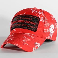 Casquette Print Rouge de Piraterie Music