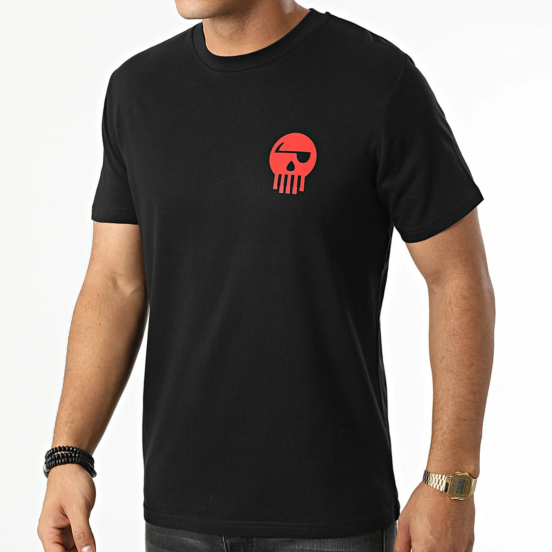 Tee Shirt Logo Chest And Back Noir Rouge de Piraterie Music 5 Tee Shirt Logo Chest And Back Noir Rouge de Piraterie Music – Image 3