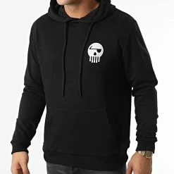 Sweat Capuche Réfléchissant Logo Chest And Back Noir de Piraterie Music -Black Needle Soldes la piraterie 336319 PIRAT SWCP LOGOCHESTBACK NOIREFL 20221117T120041 03