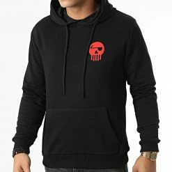 Sweat Capuche Logo Chest And Back Noir Rouge de Piraterie Music -Black Needle Soldes la piraterie 336320 PIRAT SWCP LOGOCHESTBACK NOIROU 20221117T120158 03