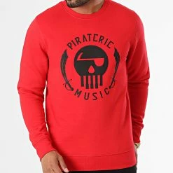 Sweat Crewneck Logo Rouge Noir de Piraterie Music 8 Sweat Crewneck Logo Rouge Noir de Piraterie Music -Black Needle Soldes la piraterie 337977 PIRAT SWCR LOGO ROUNOI 20220915T155804 03