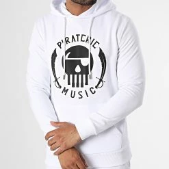 Ensemble De Survetement Logo Blanc Noir de Piraterie Music -Black Needle Soldes la piraterie 337980 PIRATERIEMUSIC ENS LOGO BLCNOI 20220915T160014 03