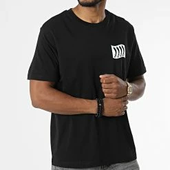 Tee Shirt Oversize Etendard Noir Blanc de Piraterie Music -Black Needle Soldes la piraterie 341071 PIRAT TSO ETENDARD NOIBLC 20220929T152952 03