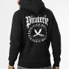 Sweat Capuche Nation Noir Blanc de Piraterie Music -Black Needle Soldes la piraterie 341088 PIRAT SWCP NATION NOIBLC 20220929T152927 01