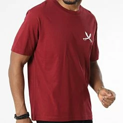 Tee Shirt Oversize Nation Bordeaux Blanc de Piraterie Music -Black Needle Soldes la piraterie 341094 PIRAT TSO NATION BDXBLC 20220930T154100 03